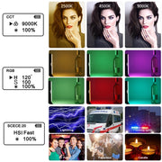 VLOGLITE W200RGB Full Colorful Handheld Fill Light Stick Live Photography Ambient Light Outdoor Lighting