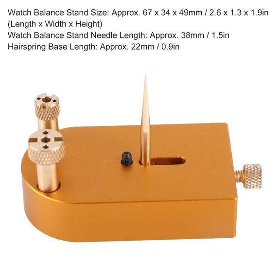Square Metal Watch Hairspring Movement Balance Wheel Bracket(Copper)