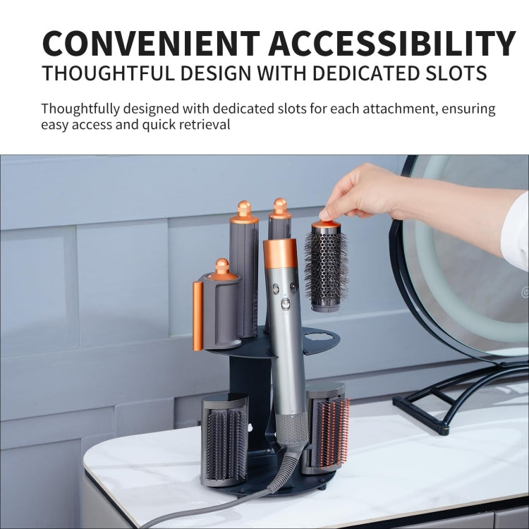 For Dyson Airwrap Curling Iron Desktop Storage Rack Wall-mounted Carbon Steel Bracket - For Dyson Accessories by PMC Jewellery | Online Shopping South Africa | PMC Jewellery | Buy Now Pay Later Mobicred