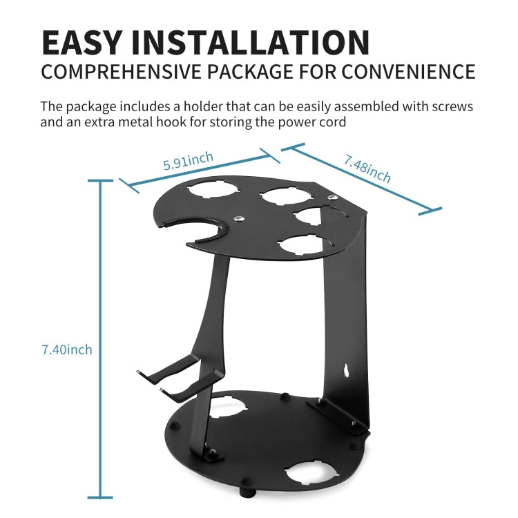 For Dyson Airwrap Curling Iron Desktop Storage Rack Wall-mounted Carbon Steel Bracket - For Dyson Accessories by PMC Jewellery | Online Shopping South Africa | PMC Jewellery | Buy Now Pay Later Mobicred