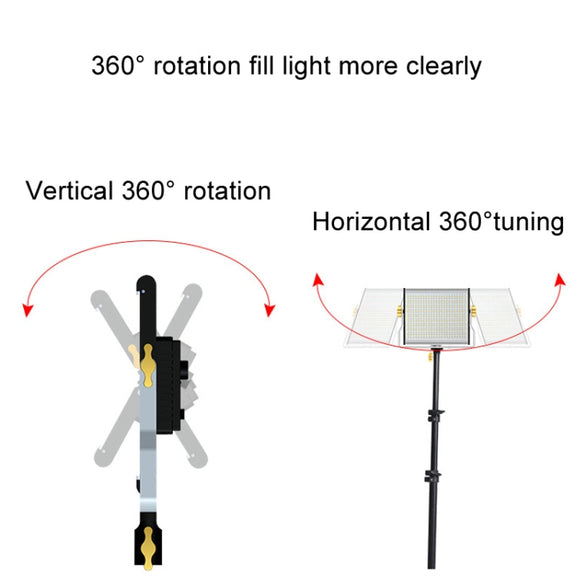 Photography Live LED Fill Light Film And Television Shooting Portrait Soft Video Lighting, Spec: W480 Lamp+UK Plug Adapter