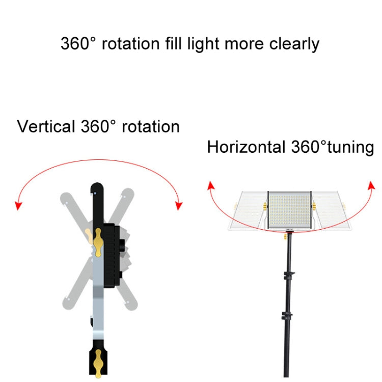 Photography Live LED Fill Light Film And Television Shooting Portrait Soft Video Lighting, Spec: W480 Lamp+US Plug Adapter