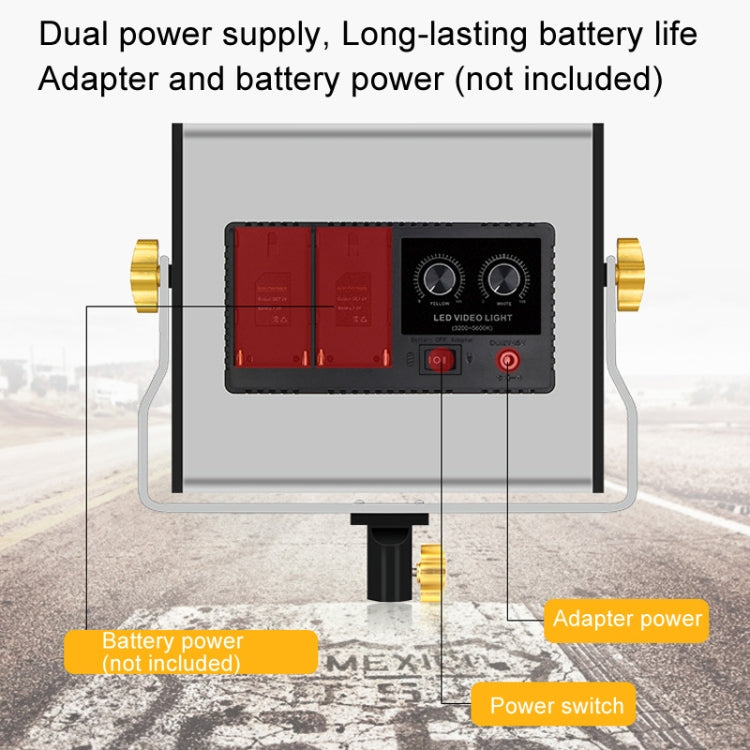 Photography Live LED Fill Light Film And Television Shooting Portrait Soft Video Lighting, Spec: W660 Lamp+US Plug Adapter -  by PMC TechLife | Online Shopping South Africa | PMC TechLife | Buy Now Pay Later Mobicred