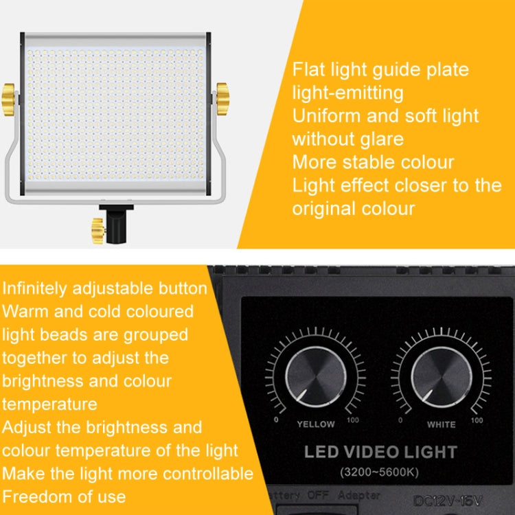 Photography Live LED Fill Light Film And Television Shooting Portrait Soft Video Lighting, Spec: W660 Lamp+EU Plug Adapter -  by PMC TechLife | Online Shopping South Africa | PMC TechLife | Buy Now Pay Later Mobicred
