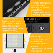 Photography Live LED Fill Light Film And Television Shooting Portrait Soft Video Lighting, Spec: W660 Lamp+EU Plug Adapter