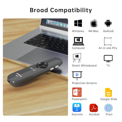 ASiNG A81 PPT Page Turning Clicker With Timing Function & 32G 3-in-1 USB Receiver, Color: Red Light - free shipping - PMC Jewellery - Order now!
