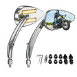 FLYQUICK Motorcycle LED Rearview Mirror With Light, Color: Electroplating - Side Mirrors by PMC Jewellery | Online Shopping South Africa | PMC Jewellery | Buy Now Pay Later Mobicred