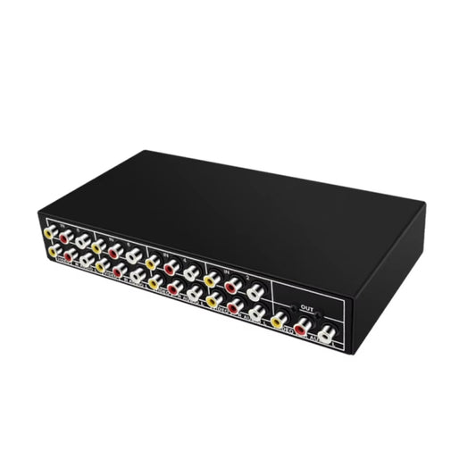 VSW81 AV 8 In 1 Out Audio and Video Switcher RCA Switch Splitter(Black) - Splitter Adapter by PMC Jewellery | Online Shopping South Africa | PMC Jewellery | Buy Now Pay Later Mobicred