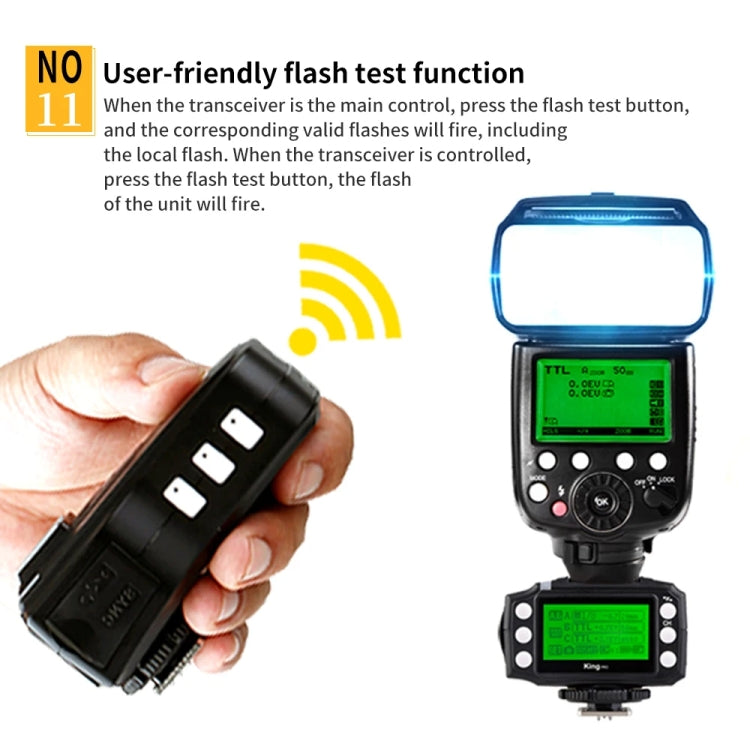 For Nikon Pixel King Pro Camera Wireless Radio Flash TTL Transmitter and Receiver