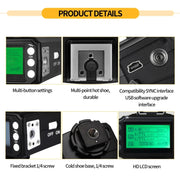 For Nikon Pixel King Pro Camera Wireless Radio Flash TTL Transmitter and Receiver