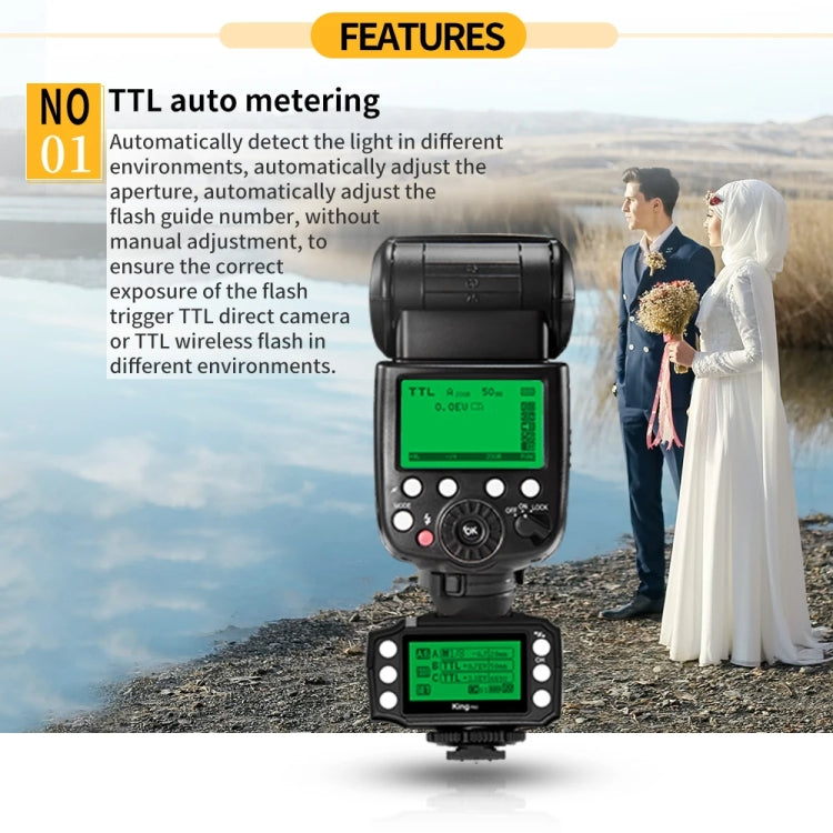 For Nikon Pixel King Pro Camera Wireless Radio Flash TTL Transmitter and Receiver