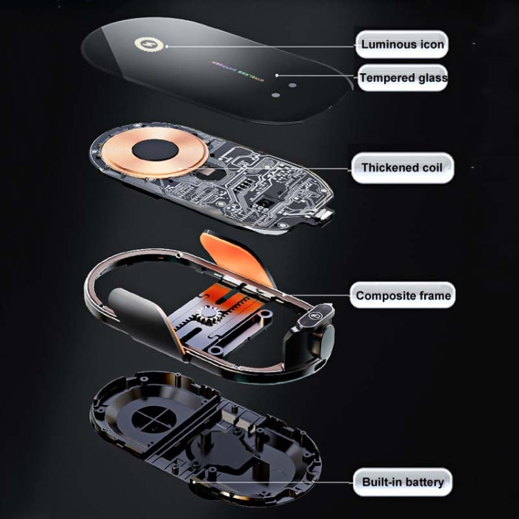 C3 Car Infrared Sensor Auto Opening And Closing Wireless Charging Cell Phone Holder(Black) - Wireless Charger Holders by PMC Jewellery | Online Shopping South Africa | PMC Jewellery | Buy Now Pay Later Mobicred