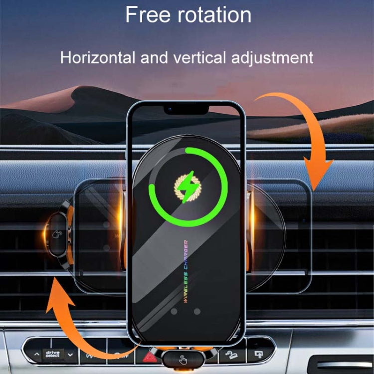C3 Car Infrared Sensor Auto Opening And Closing Wireless Charging Cell Phone Holder(Black) - Wireless Charger Holders by PMC Jewellery | Online Shopping South Africa | PMC Jewellery | Buy Now Pay Later Mobicred