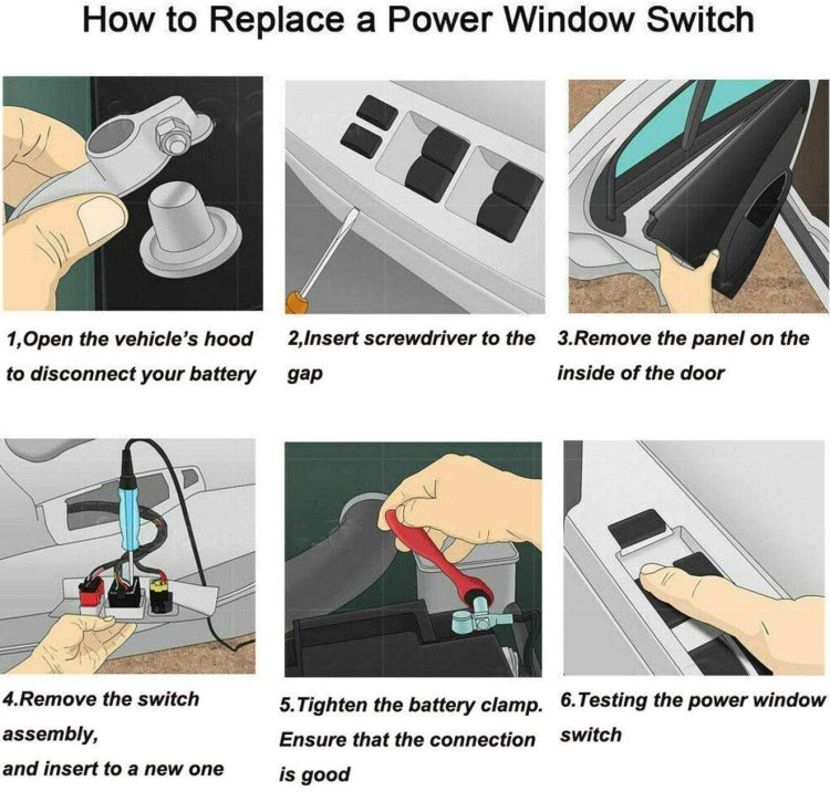 For Volkswagen 255959855B Car Window Lift Electric Control Switch - Car Switches by PMC TechLife | Online Shopping South Africa | PMC TechLife | Buy Now Pay Later Mobicred