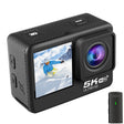 5K/30FPS WIFI HD Anti-Shake Remote Touch Dual-Screen IP68 Waterproof Sports Camera(Microphone Version) - free shipping - PMC TechLife - Order now!