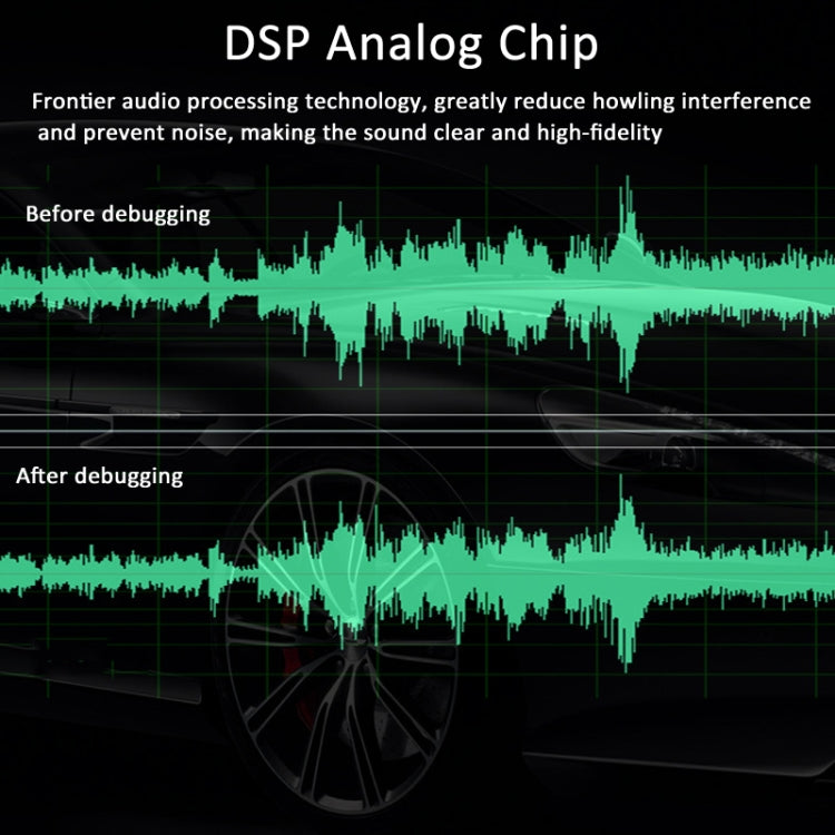 EQ-819 Car Audio Equalizer EQ Tuning Crossover Amplifier Supports Dual Microphone Input Reverberation Adjustment - Car Amplifiers by PMC Jewellery | Online Shopping South Africa | PMC Jewellery | Buy Now Pay Later Mobicred