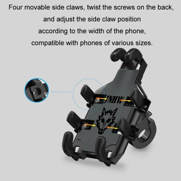 JNHW Motorcycle Bicycle Eight Claw Mobile Phone Navigation Shockproof Bracket, Style: For Rearview Mirror - free shipping - PMC TechLife - Order now!