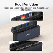 For DJI Osmo 360/Action 5 Pro aMagisn Battery Charger Fast Charging Box Storage Compartment