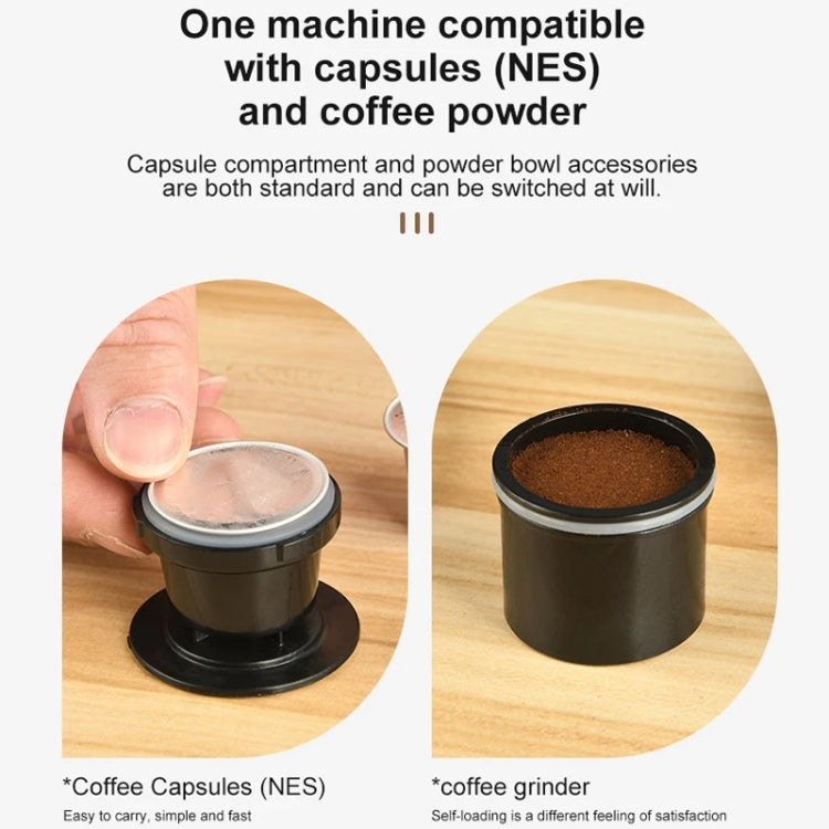 Wireless Portable Coffee Machine Compatible With Ground Coffee & NS Capsule(White)