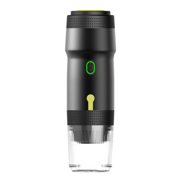 12V 3 In 1 Car Self-heating Coffee Machine Compatible With Large / Small Capsules and Ground Coffee, EU Plug(Black)
