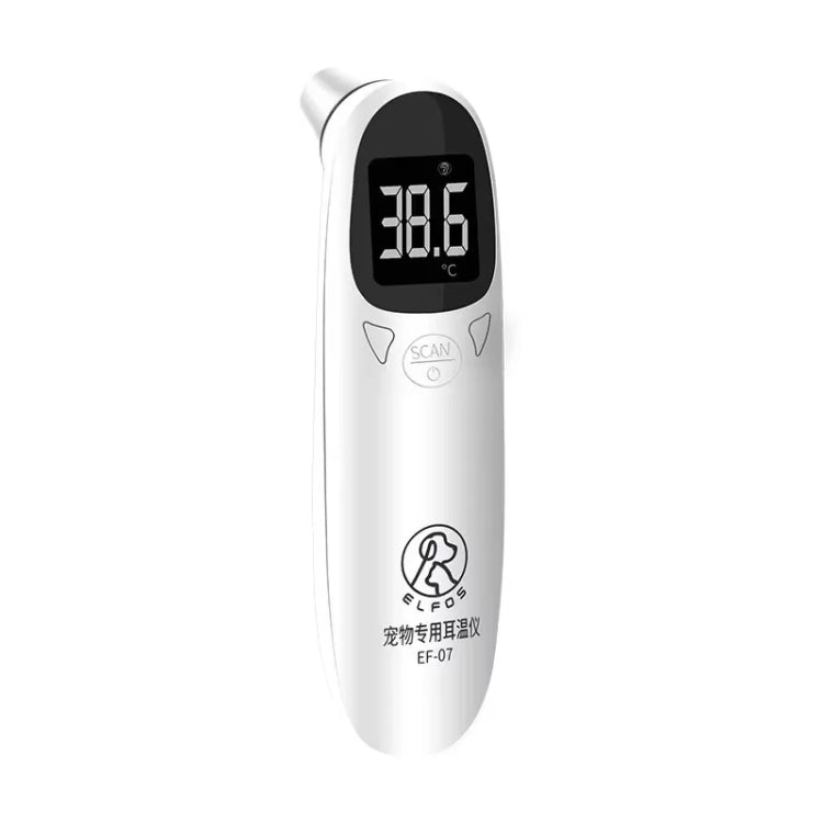 ELOFS EF-07 Pet Dog Cat Ear Digital Thermometer Accurate Infrared Measuring Animal Thermometer(White) - Detectors by ELOFS | Online Shopping South Africa | PMC Jewellery | Buy Now Pay Later Mobicred