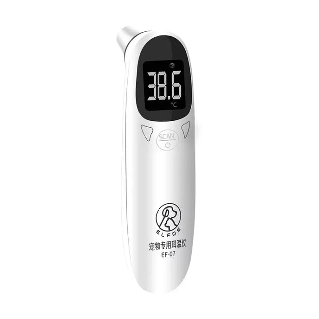 ELOFS EF-07 Pet Dog Cat Ear Digital Thermometer Accurate Infrared Measuring Animal Thermometer(White)