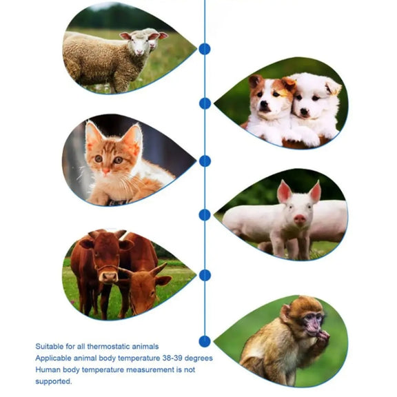 ELOFS EF-07 Pet Dog Cat Ear Digital Thermometer Accurate Infrared Measuring Animal Thermometer(White)