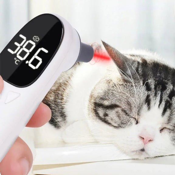 ELOFS EF-07 Pet Dog Cat Ear Digital Thermometer Accurate Infrared Measuring Animal Thermometer(White)