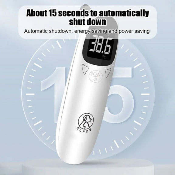 ELOFS EF-07 Pet Dog Cat Ear Digital Thermometer Accurate Infrared Measuring Animal Thermometer(White)