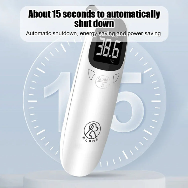 ELOFS EF-07 Pet Dog Cat Ear Digital Thermometer Accurate Infrared Measuring Animal Thermometer(White)