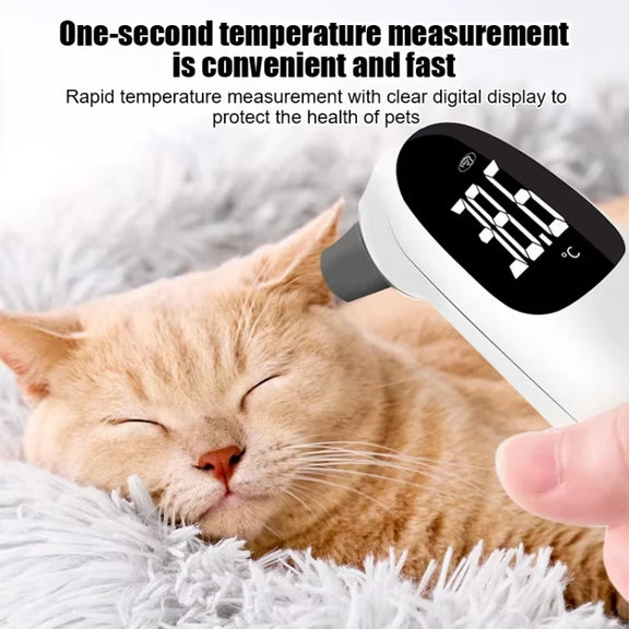 ELOFS EF-07 Pet Dog Cat Ear Digital Thermometer Accurate Infrared Measuring Animal Thermometer(White)