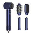 5 in 1 Hot Air Comb Automatic Curling Negative Ion Hair Dryer, Color: Blue Gold US Plug - free shipping - PMC TechLife - Order now!