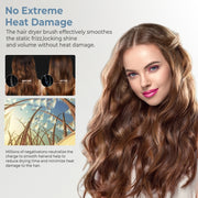 5 in 1 Hot Air Comb Automatic Curling Negative Ion Hair Dryer, Color: Gray US Plug