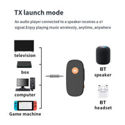 2-in-1 AUX Car Bluetooth Receiver Transmitter Hands-free Call Adapter Converter