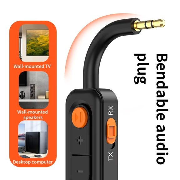 3-in-1 Receiver Bluetooth Transmitter with Call Aux Car Bluetooth Adapter