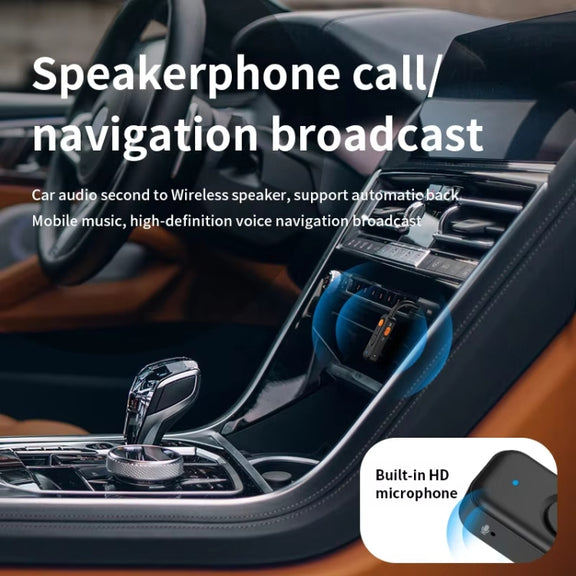 3-in-1 Receiver Bluetooth Transmitter with Call Aux Car Bluetooth Adapter