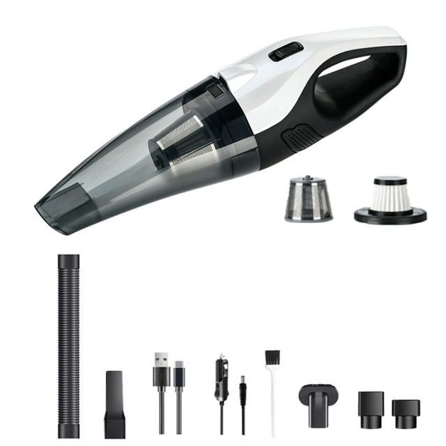 Car Handheld Portable Vacuum Cleaner With Strong Suction, Specifications: Wired + Charging 11.1V