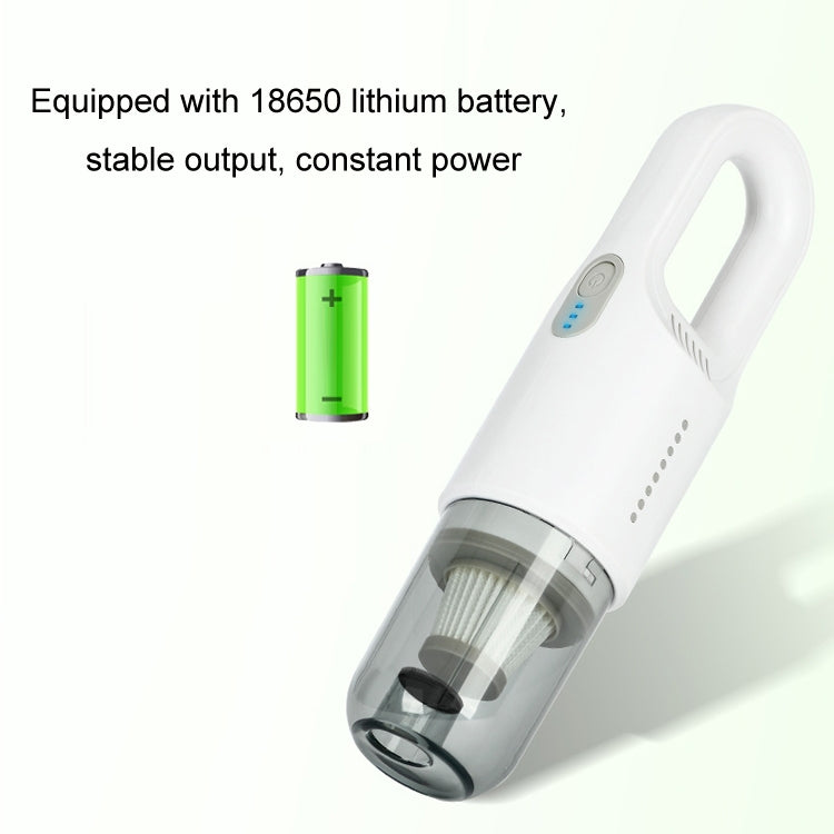 Wireless Car-mounted High-power Suction Handheld Vacuum Cleaner, Color: White Two-speed Adjustment 11.1V - Vacuum Cleaner by PMC Jewellery | Online Shopping South Africa | PMC Jewellery | Buy Now Pay Later Mobicred