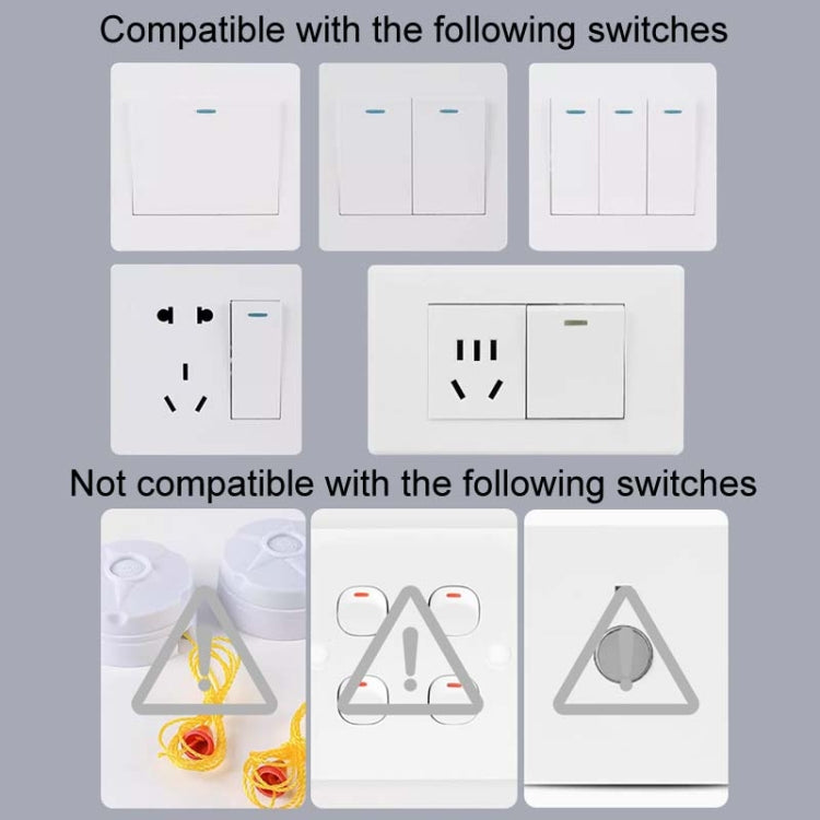 HanPai Heightened Intelligent Remote Control Home Use No Wiring Lazy Lights Off Tool(RF Model White) - free shipping - PMC TechLife - Order now!