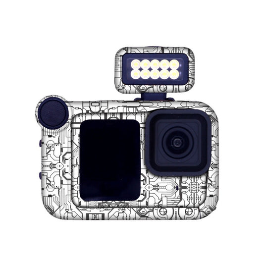 For GOPro HERO13 Black Camera Stickers Body Protective Film, Style: 08 Circuit White - free shipping - PMC Jewellery - Order now!