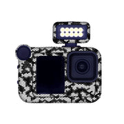 For GOPro HERO13 Black Camera Stickers Body Protective Film, Style: 14 Snake Scale White