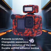 For GOPro HERO13 Black Camera Stickers Body Protective Film, Style: 12 Circuit Blue