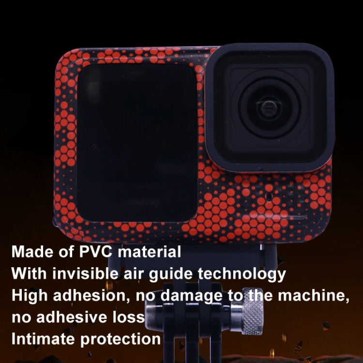 For GOPro HERO13 Black Camera Stickers Body Protective Film, Style: 12 Circuit Blue