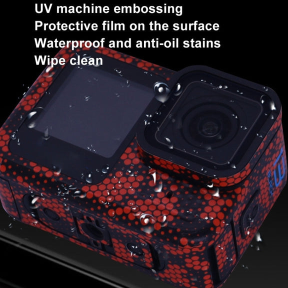 For GOPro HERO13 Black Camera Stickers Body Protective Film, Style: 15 Snake Scale Gold