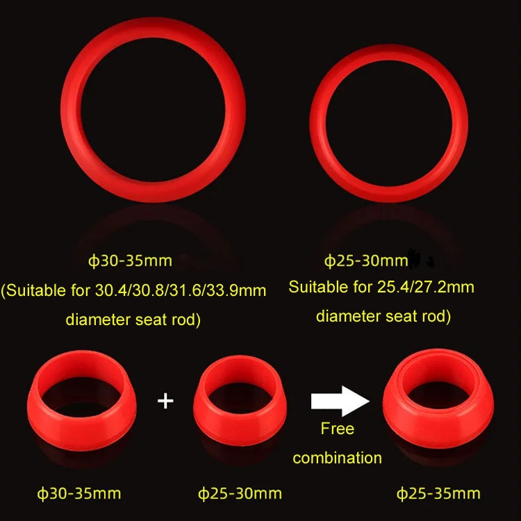 10pcs Mountain Road Bike Seatpost Waterproof Dustproof Cover, Color: Red For 30-35mm - Others by PMC TechLife | Online Shopping South Africa | PMC TechLife | Buy Now Pay Later Mobicred