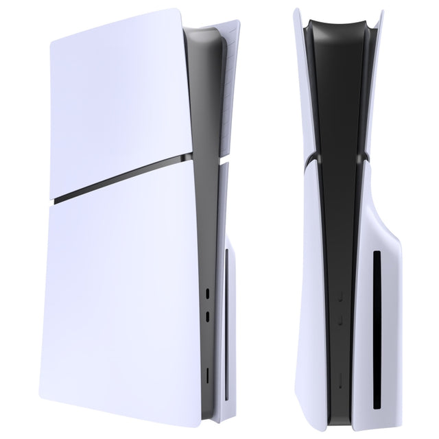 For PS5 Slim Replacement Faceplate Shell Detachable Protective Case, Model: Disc Edition White