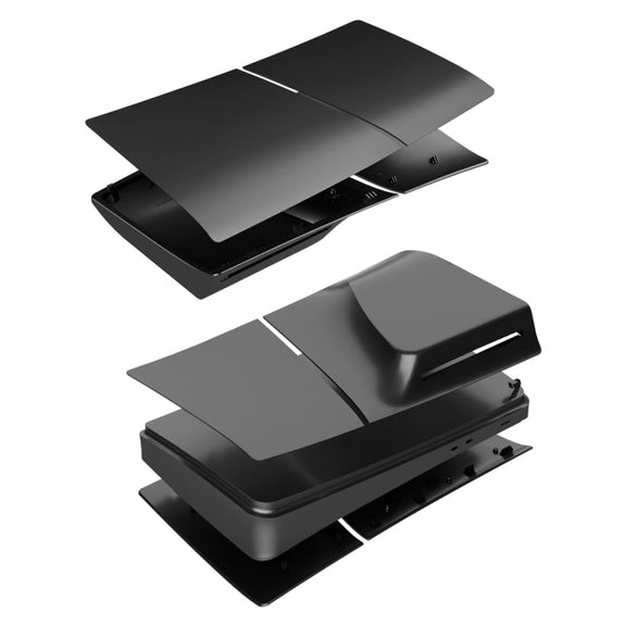 For PS5 Slim Replacement Faceplate Shell Detachable Protective Case, Model: Disc Edition Gray