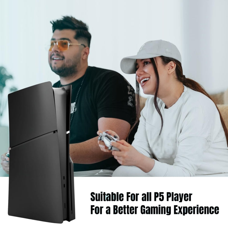 For PS5 Slim Replacement Faceplate Shell Detachable Protective Case, Model: Digital Edition Black - Cases by PMc TechLife | Online Shopping South Africa | PMc TechLife | Buy Now Pay Later Mobicred