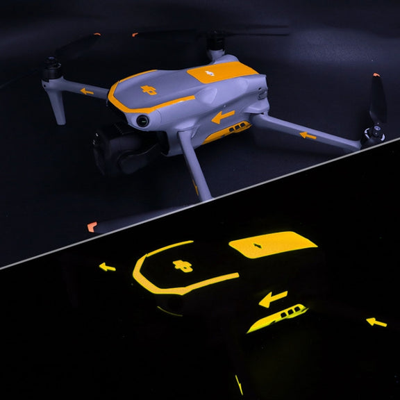 For DJI Air 3S / 3 Luminous Stickers Night Glow Film(Orange Yellow)