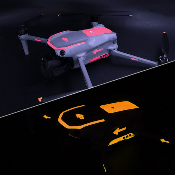 For DJI Air 3S / 3 Luminous Stickers Night Glow Film(Pink)